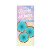 Picture of FAN DECORATIONS BLUE & GOLD - 3 PACK